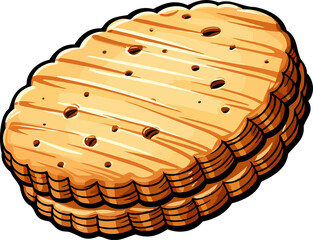 Biscuit clipart design illustration