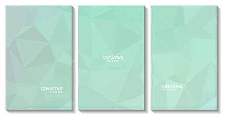 creative colorful cover flyer poster modern geometric background