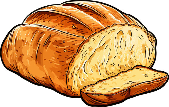 recommend clip art: Bread clipart design illustration