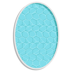 Pool for architectural floor plans. Entourage design. Top view element for the landscape design plan. Vector illustration.