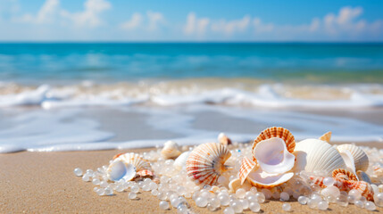 Fototapeta na wymiar A group of sea shells