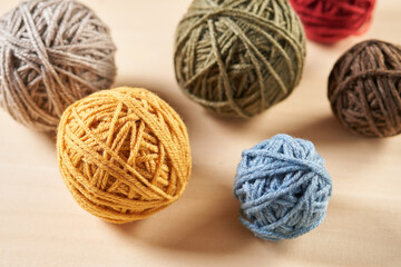 編みもののイメージ 　毛糸玉