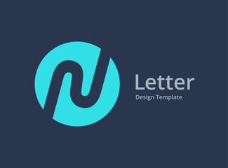 Letter N logo icon design template elements