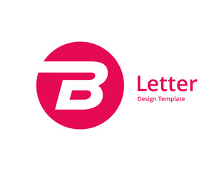 Letter B logo icon design template elements