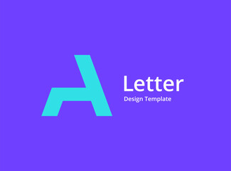 Letter A logo icon design template elements