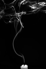 beautiful smoke on a dark background