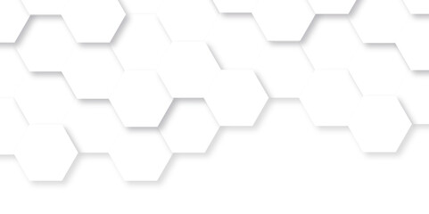 Abstract background with hexagon, modern abstract vector polygonal pattern. Futuristic abstract honeycomb technology white background. Luxury white hexagon pattern.