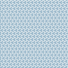 Seamless geometric background for your designs. Modern vector ornament. Geometric abstract light blue white pattern