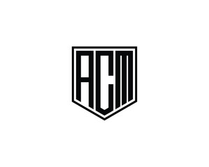 ACM logo design vector template