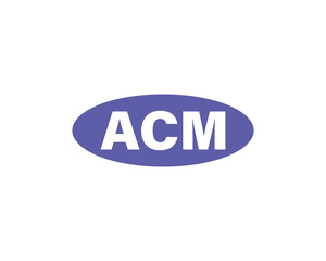 ACM logo design vector template