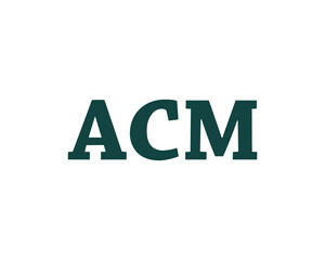 ACM logo design vector template