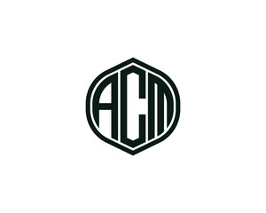 ACM logo design vector template