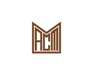 ACM logo design vector template