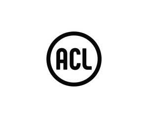ACL logo design vector template