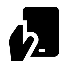 Holding Smartphone Hand Icon