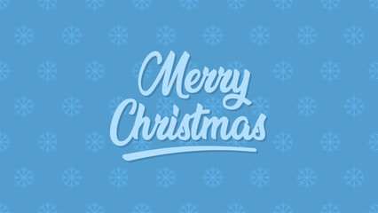 Merry Christmas background with snowflakes
