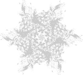 Christmas silver snowflake