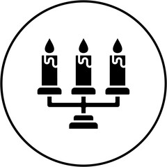 Obraz premium Candle Stand Icon