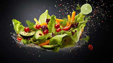 Dynamic Fresh Salad with a Splash of Flavor