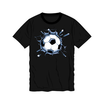 Football t shirt print design vector ready to print