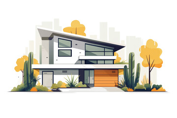 Obraz premium modern minimalistic house