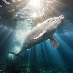 Fototapeta premium Beluga Whale
