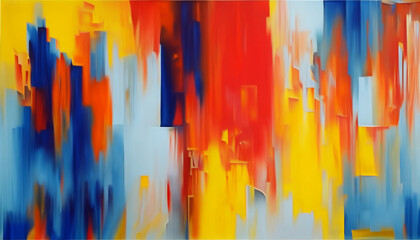 Obraz premium Creative artwork of abstract painting. Contemporary art with grunge paint.