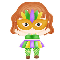 Women at Mardi Gras Party