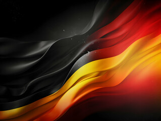 Fototapeta premium Germany national flag background, Germany flag weaving made by silk cloth fabric, Germany background, ai generated image