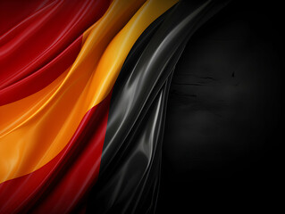 Germany national flag background, Germany flag weaving made by silk cloth fabric, Germany background, ai generated image