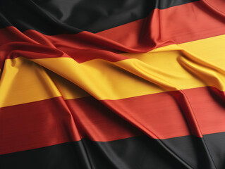 Germany national flag background, Germany flag weaving made by silk cloth fabric, Germany background, ai generated image