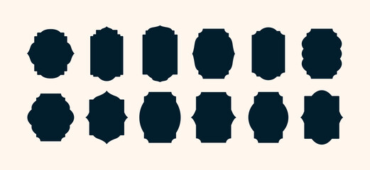 Vintage Labels for food label blank labels retro labels product labels isolated and label bottle in vector svg