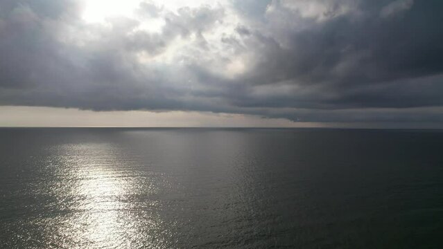 Horizon over water above Baltic Sea