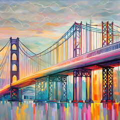 golden gate bridge at sunset