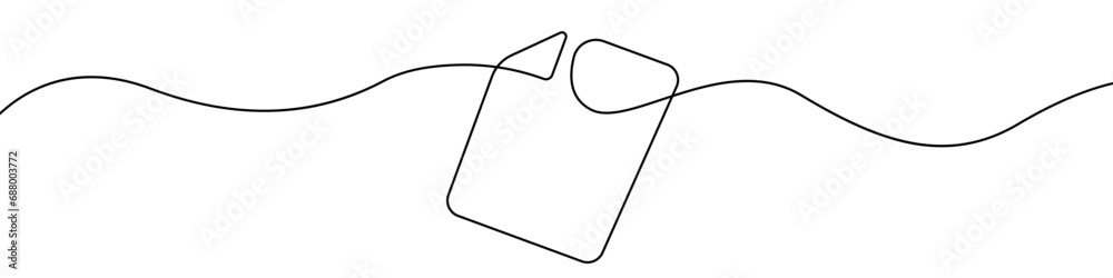 Poster one continuous line vector drawing of a folder. outline documents background icon. saving securities