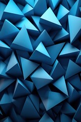 Fototapeta premium Abstract Triangle Background. 3D Triangles. Modern Wallpaper. Wallpapers for the screen of your phone, tablet, computer.