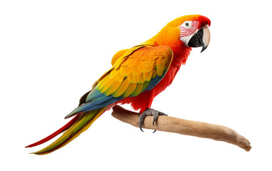 Vibrant Parrot On transparent background