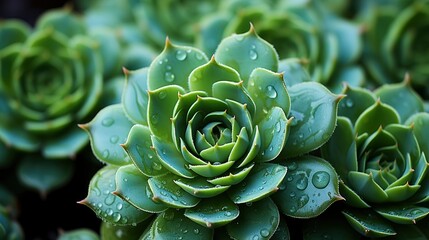 Closeup Mountain Succulent, HD, Background Wallpaper, Desktop Wallpaper