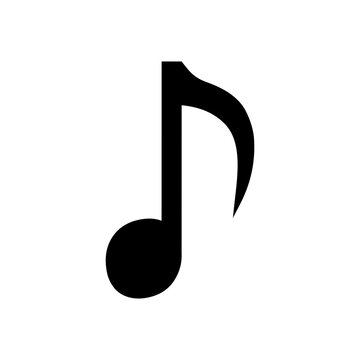 Music note icon, Music symbol