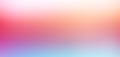 Blue, purple, yellow gradient. Soft pastel color gradient. Holographic blurred abstract vector background.