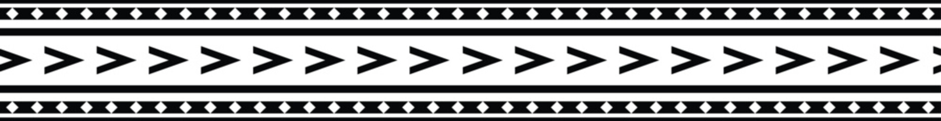 Polynesian tattoo band.  Polynesian tattoo tribal designs. Samoan tattoo tribal band. - obrazy, fototapety, plakaty