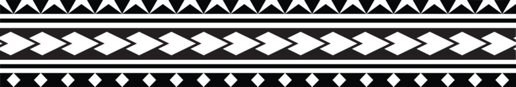 Polynesian tattoo band. Polynesian tattoo tribal designs. Samoan tattoo tribal band.