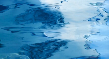 Abstract blue sea surface with pattern background