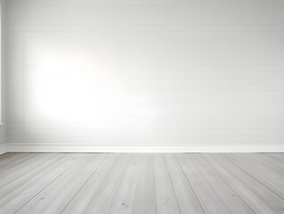 Simple room, white Wall, hardwood Floor