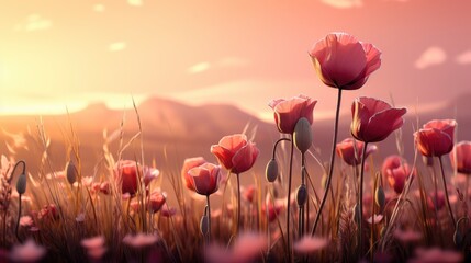 Beautiful Siam Tulip Flowers Bloom Garden, HD, Background Wallpaper, Desktop Wallpaper