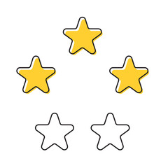 Obraz premium Rating Stars Elements