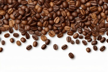 coffee beans on a white background
