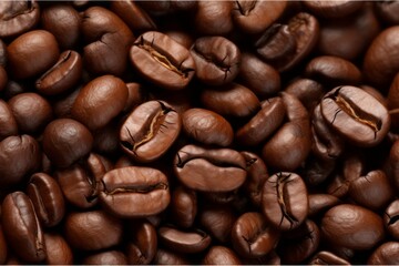 coffee beans on a white background