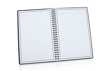 notebook isolate on a white background