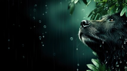 Black Bear Forest, HD, Background Wallpaper, Desktop Wallpaper - obrazy, fototapety, plakaty